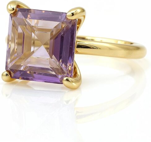 February Birthstone Jewelry - Adorable Amethyst Rings for Women in 14K Gold - Special or Casual Wear Jewelry - With Fancy Box in Kuwait
