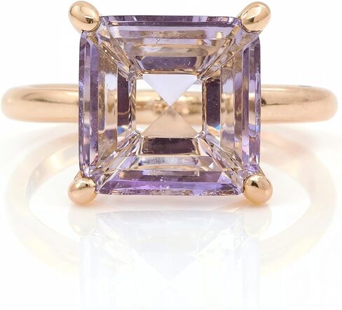 February Birthstone Jewelry - Adorable Amethyst Rings for Women in 14K Gold - Special or Casual Wear Jewelry - With Fancy Box in Kuwait