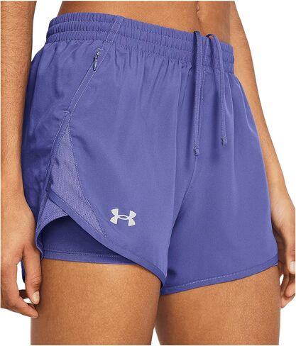 Under Armour Fly By 2-in-1 Shorts Black/Black/Reflective LG (US 12-14) in Kuwait