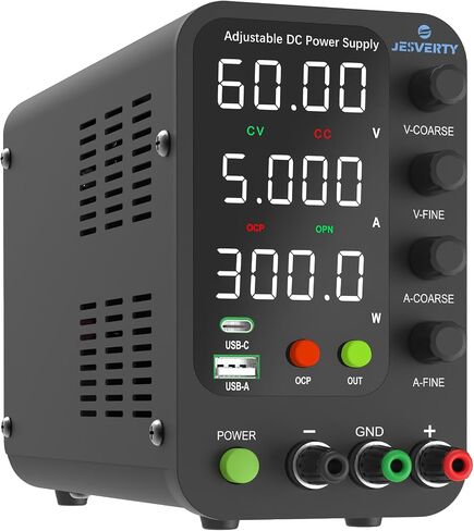 DC Power Supply Variable, 0-32V 0-10A Switching Bench Power Supply with 20W USB & Type-C Quick-Charge, Encoder Corase & Fine Adjustment Knob, Output Switch, 4-Digit LED Display - SPS-3010V in Kuwait