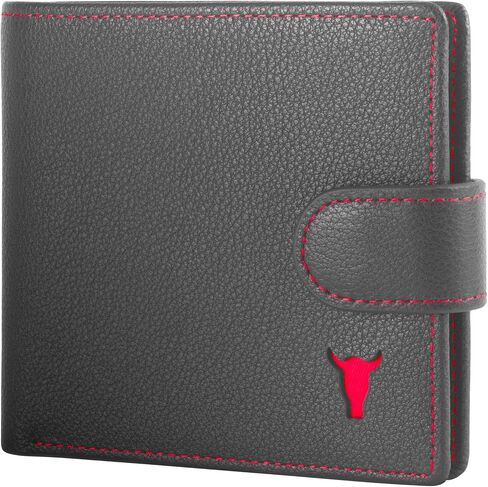 TORRO Classic Leather Wallet – Premium Leather Classic Bifold Wallet with Card Slots, Coin Pocket and RFID Protection (Black) in Kuwait