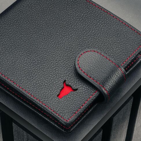 TORRO Classic Leather Wallet – Premium Leather Classic Bifold Wallet with Card Slots, Coin Pocket and RFID Protection (Black) in Kuwait