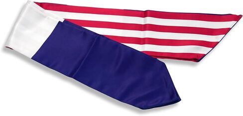 USA And Navy Flag Graduation Stole,Satin Embroidery Graduation Sash for International Students,72 Inch Length. in Kuwait