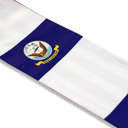 USA And Navy Flag Graduation Stole,Satin Embroidery Graduation Sash for International Students,72 Inch Length. in Kuwait