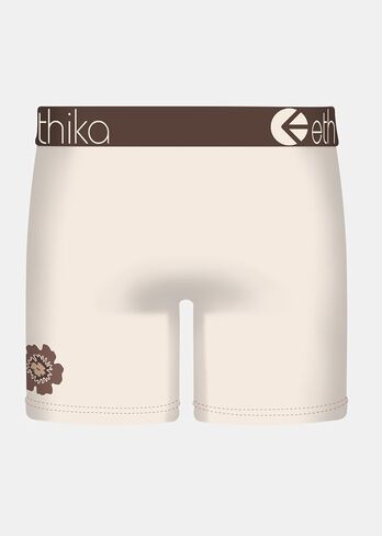 سروال بوكسر متوسط ​​الطول للرجال من Ethika، قابل للتمدد في 4 اتجاهات - عبوة بنية - L in Kuwait