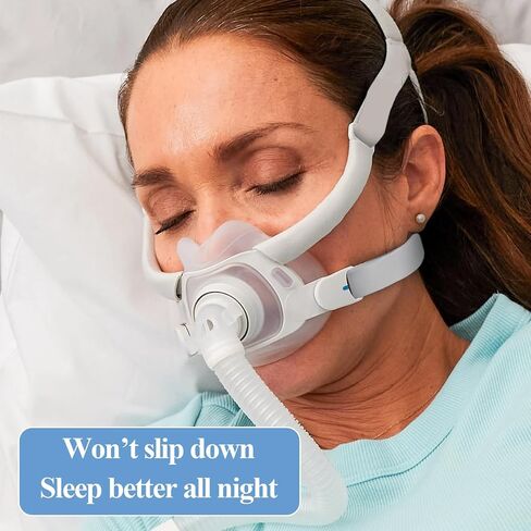 3 Pack Replacement F40 Headgear & 3 Pairs Magnetic Clips Compatible with ResMed AirFit F40 CPAP Mask, Adjustable Full Face Mask Headgear Strap with Enhanced Clips Accessories Supplies in Saudi Arabia