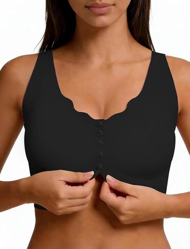 Soft Intention Jelly Wireless Bra Front Closure Bras for Women Plus Size Bra Bralettes Full Coverage Comfort Supportive in Saudi Arabia