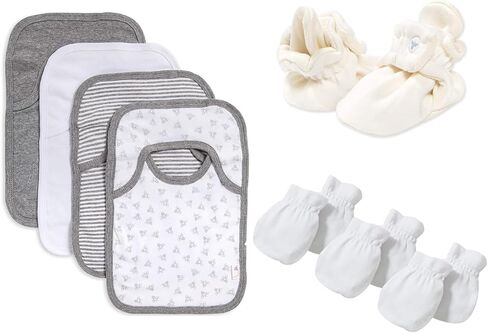 Burt's Bees Baby Bibs, Lap-Shoulder Drool Cloths, 100% Organic Cotton with Absorbent Terry Towel Backing in Saudi Arabia