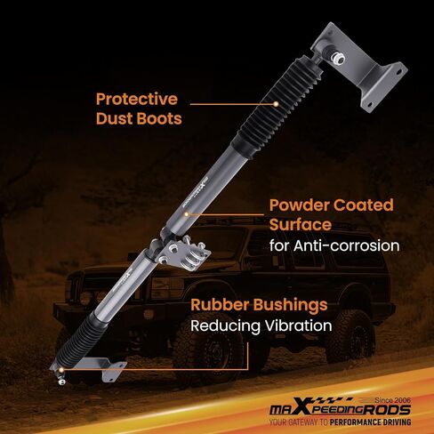 maXpeedingrods 2-8" Lift Dual Steering Stabilizer for Ford F250 F350 Super Duty 4WD 1999-2004, Excursion 4WD 2000-2005, Suspension Lift Upgrade Steering Damper Replacement Kit in Saudi Arabia