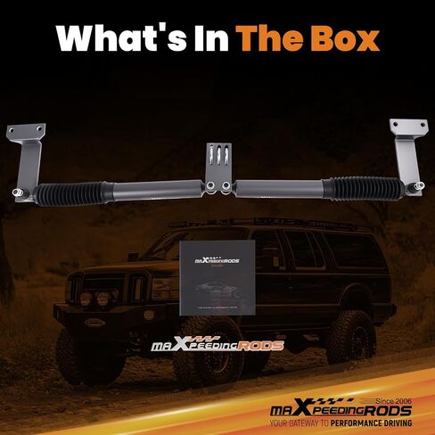 maXpeedingrods 2-8" Lift Dual Steering Stabilizer for Ford F250 F350 Super Duty 4WD 1999-2004, Excursion 4WD 2000-2005, Suspension Lift Upgrade Steering Damper Replacement Kit in Saudi Arabia