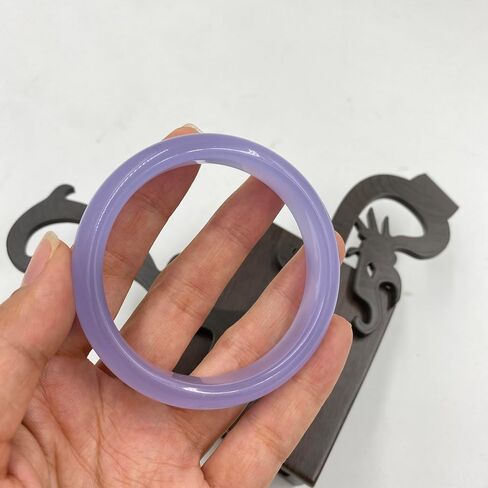 URED Genuine Jade Bangle Bracelet for Women Feng Shui Good Luck Healing Wealth Bracelet Fashion Round Jade Stone Bangle for Woman Yoga Meditation Energy Birthday Wedding Gift in Saudi Arabia