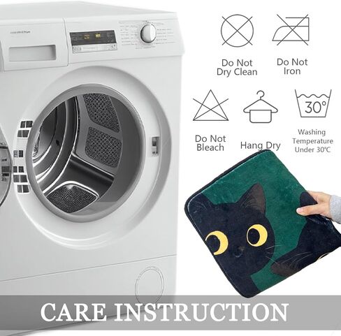 Short Plush Fun Toilet Rug Black Cat U Shaped Bathroom Rugs Toilet Mat Cute Contour Rug Non Slip Water Absorbent Funny Bathroom Decor Washable Green Toilet Rug 24x20 Inches in Saudi Arabia