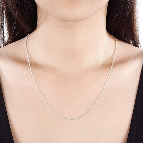 Koguxuix Fashion Jewelry 925 Sterling Silver Italian 2mm Snake Chain Crafted Necklace (30 inches) in Kuwait