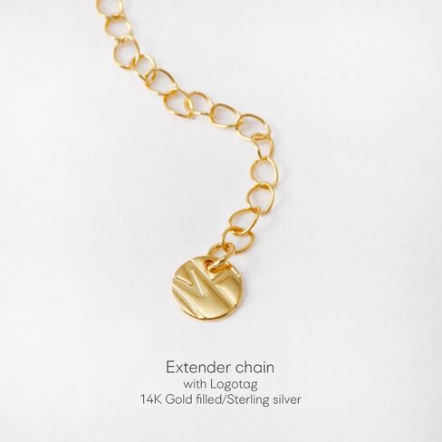 MUSTHAVE 18K Gold Plated Simple Line Star Necklace, Yellow Gold Color, Anchor Chain, Cute, Size 16 inch + 2 inch Extender, Gift Card, Birthday, BFF, Unisex (Yellow Gold) in Saudi Arabia