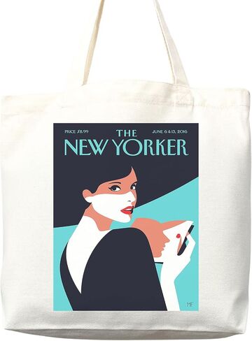 New Yorker tote bag, New Yorker magazine bag, New Yorker bag, New Yorker art, New yorker tote, art tote bag, aesthetic tote in Saudi Arabia