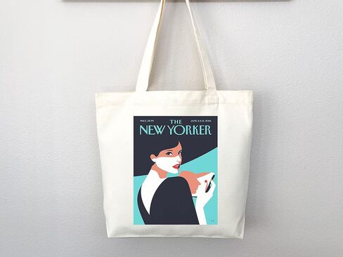New Yorker tote bag, New Yorker magazine bag, New Yorker bag, New Yorker art, New yorker tote, art tote bag, aesthetic tote in Saudi Arabia