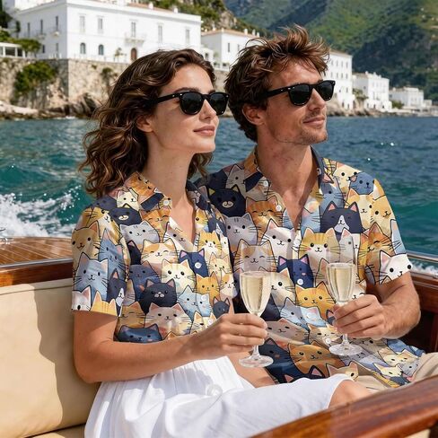 99TIMORO Fantasy Character Button Shirt Women, Novel Movie Themed Button Short Sleeve for Valentine's Day in Saudi Arabia