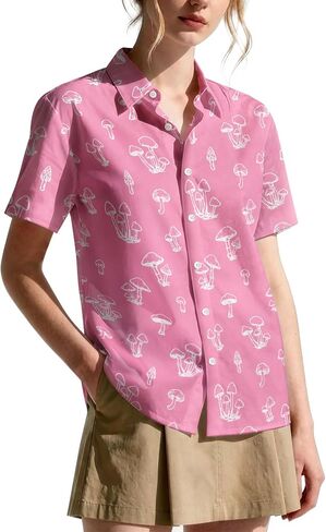 99TIMORO Fantasy Character Button Shirt Women, Novel Movie Themed Button Short Sleeve for Valentine's Day in Saudi Arabia