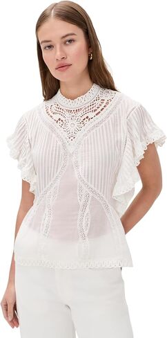 FARM Rio Women's Off-White Blouse with Appliques in Saudi Arabia