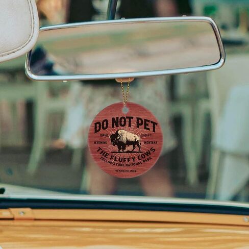 Christmas Ornament - Do Not Pet The Fluffy Cows Ceramic Ornament, Yellowstone National Park Bison Souvenir – Funny Wildlife Gift for National Park Lovers, Hikers, and Travelers in Saudi Arabia