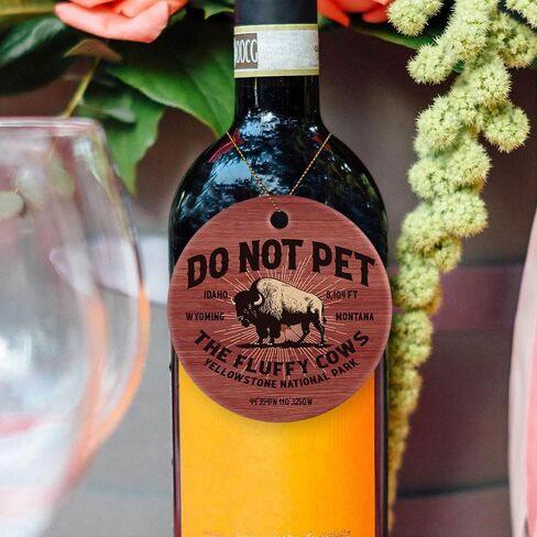 Christmas Ornament - Do Not Pet The Fluffy Cows Ceramic Ornament, Yellowstone National Park Bison Souvenir – Funny Wildlife Gift for National Park Lovers, Hikers, and Travelers in Saudi Arabia