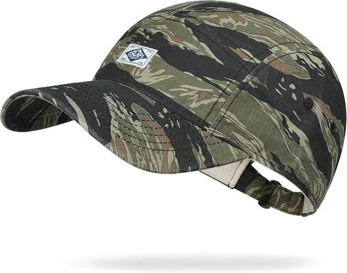 CLAPE Camouflage Baseball Cap, Low Profile 5 Panel Breathable Cotton Dad Hat Summer Outdoor Cap for Hiking Camping in Kuwait