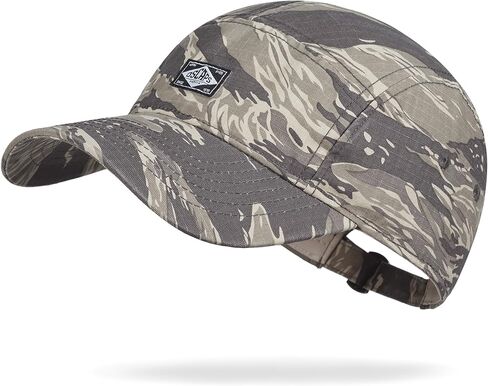 CLAPE Camouflage Baseball Cap, Low Profile 5 Panel Breathable Cotton Dad Hat Summer Outdoor Cap for Hiking Camping in Kuwait