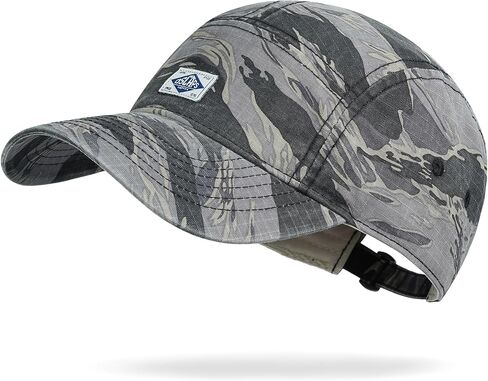 CLAPE Camouflage Baseball Cap, Low Profile 5 Panel Breathable Cotton Dad Hat Summer Outdoor Cap for Hiking Camping in Kuwait