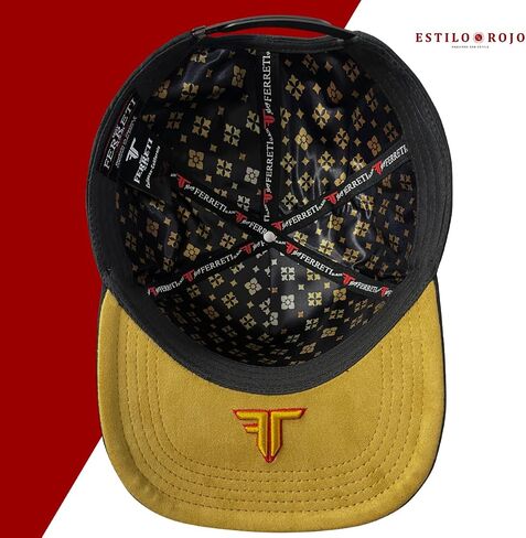Ferreti Hats FT174 Black La Muerte Hat for Men & Women - Embroidered Black Baseball Cap - Premium Adjustable Snapback Cap, Gorra Negra para Hombre y Mujer in Saudi Arabia