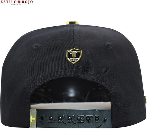 Ferreti Hats FT174 Black La Muerte Hat for Men & Women - Embroidered Black Baseball Cap - Premium Adjustable Snapback Cap, Gorra Negra para Hombre y Mujer in Saudi Arabia