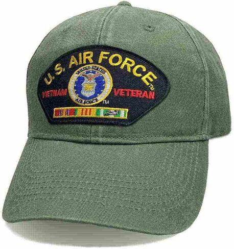 VetFriends.com Officially Licensed U.S. Air Force Vietnam Veteran Hat Green in Kuwait