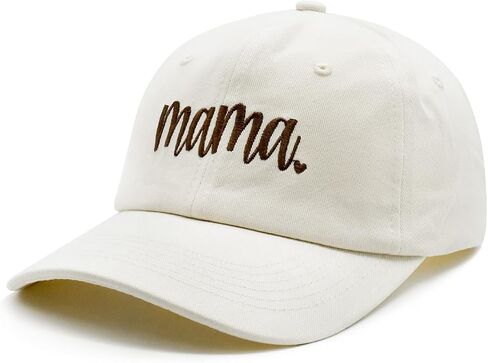Mama Hat for Women, Mama Gifts for Mother's Day Birthday, Adjustable Cotton Embroidered Mom Baseball Cap in Saudi Arabia