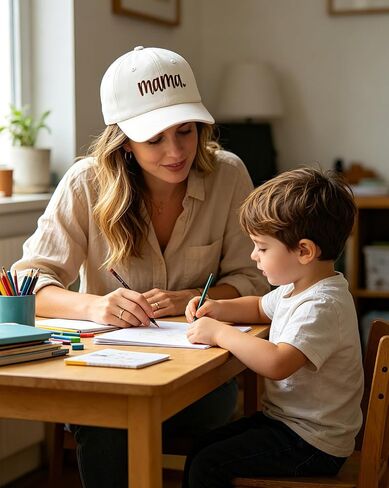 Mama Hat for Women, Mama Gifts for Mother's Day Birthday, Adjustable Cotton Embroidered Mom Baseball Cap in Saudi Arabia