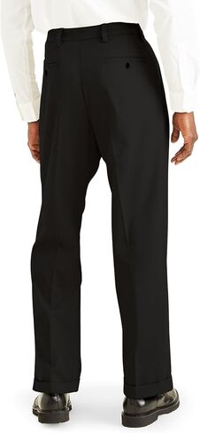 بنطال Dockers® للرجال ذو قصة مريحة وسهل كاكي مطوي، أسود، 42 32 in Kuwait