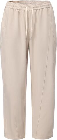 Men’s Big & Tall Casual Pants, Loose Fit Straight Leg Pants for Men, Baggy Trousers with Elastic Drawstring Waist in Saudi Arabia