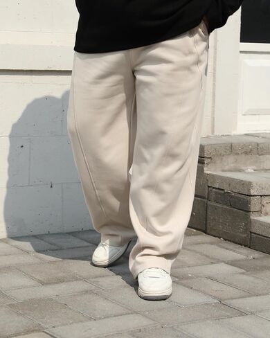 Men’s Big & Tall Casual Pants, Loose Fit Straight Leg Pants for Men, Baggy Trousers with Elastic Drawstring Waist in Saudi Arabia