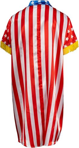 Boxer Movie Apollo American Flag Jacket Robe and Hat Adult Halloween Costume Cosplay Complete Set in Kuwait