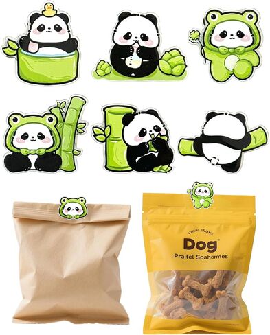7 PCS PANDA PRANDY CLIPS ، مقاطع كيس حيوانات لطيفة لتخزين الطعام ، قبضة ختم محكم الإكمال لأكياس الخبز ، وأكياس الوجبات الخفيفة ، وأكياس القهوة ، ومقاطع المكتب المنزلي المضحكة إكسسوارات المطبخ in Kuwait