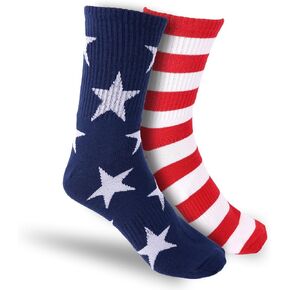 Mikovivi American USA Flag Socks for Women Men, Red White and Blue Stars & Stripes Patriotic Socks for Adults 4th of July 250th Anniversary Memorial Veterans in Saudi Arabia