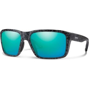نظارات SMITH Backcast لصيد الأسماك - نظارات للرجال والنساء، حماية 100% من الأشعة فوق البنفسجية للرياضات المائية والأيام النشطة - إطار كبير بلون سلحفاة رمادي غير لامع + عدسات مرآة مستقطبة من Opal Chromapop in Kuwait