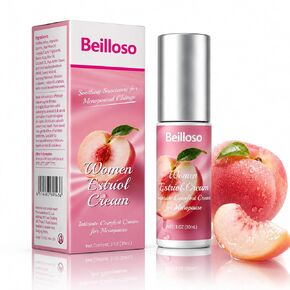 Silky Peach Estriol Cream for Women, Natural Peach Scent Moisturizer, PH-Balanced Feminine Care, Soothes Dryness & Discomfort in Saudi Arabia