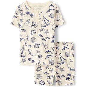 Gymboree Boys' 100% Cotton Short Sleeve Top and Shorts, Gymmies Pajama Set in Saudi Arabia