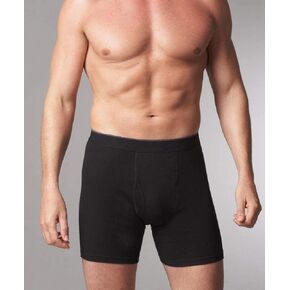 Safe-Dry Men's Incontinence Boxer - Waterproof, Stain-Resistant, Odor-Resistant, 100% Cotton with Functional Fly - Kleinert's (Black, Md Waist 34-36" in. / Hips 33-34" in) in Saudi Arabia