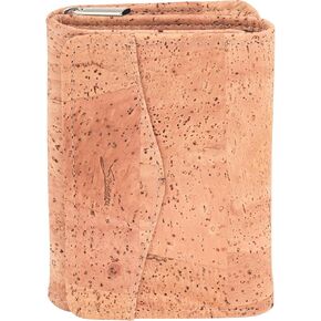 Cork Wallet for Women, RFID Blocking Vegan Wallet, Holds up to 18 Cards, Zipper Coin Pocket, Lightweight Sustainable Wallet (Beige) in Saudi Arabia