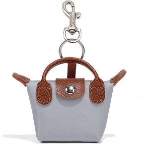 Mini Purse With Keychain， Handbag Cosmetic Bag，Small Pouch Purse Charm Nylon Mini Bag Snap Closure Pouch Portable Travel Storage Bag For Women (black) in Saudi Arabia