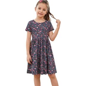 Cotton Girls' Dresses Matching Mommy and Me Dresses Outfits wiht Pockets in Saudi Arabia