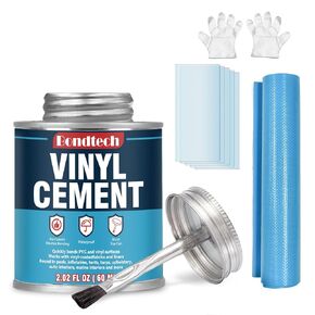 Vinyl Cement, Vinyl Glue Ultra Strong, Waterproof PVC Cement, Pool Liner Patch Kit, Flexible Bond for Inflatables, PVC, Vinyl, Pool Liners, Tarps, Hot Tubs, Air Mattresses (4.4 oz.) in Saudi Arabia