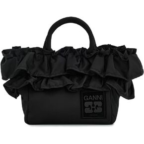 Ganni Women's Mini Shopper Ruffle Bag in Saudi Arabia