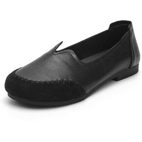 Women's Loafers Classic - Comfortable Leather Venetian Flats for Women, Business Casual Office Shoes, Lightweight Slip On Walking Shoes, Spring Dressy Flat Shoes for Women in Saudi Arabia