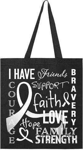 inktastic I Have... Inspirational Words for Those Battling Lung Cancer Tote Bag in Kuwait